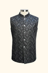 black waistcoat