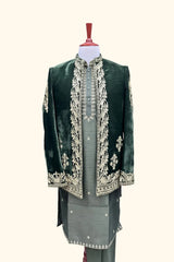 green waistcoat