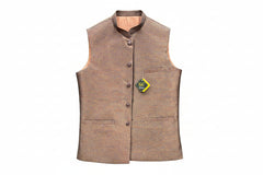 Mehroon Sadaish Textured Waistcoat – Custom Made Elegant Ethnic Wear ❤️