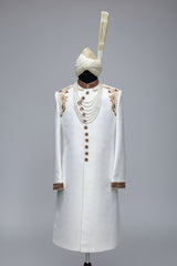 machini sherwani white