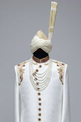 machini sherwani white